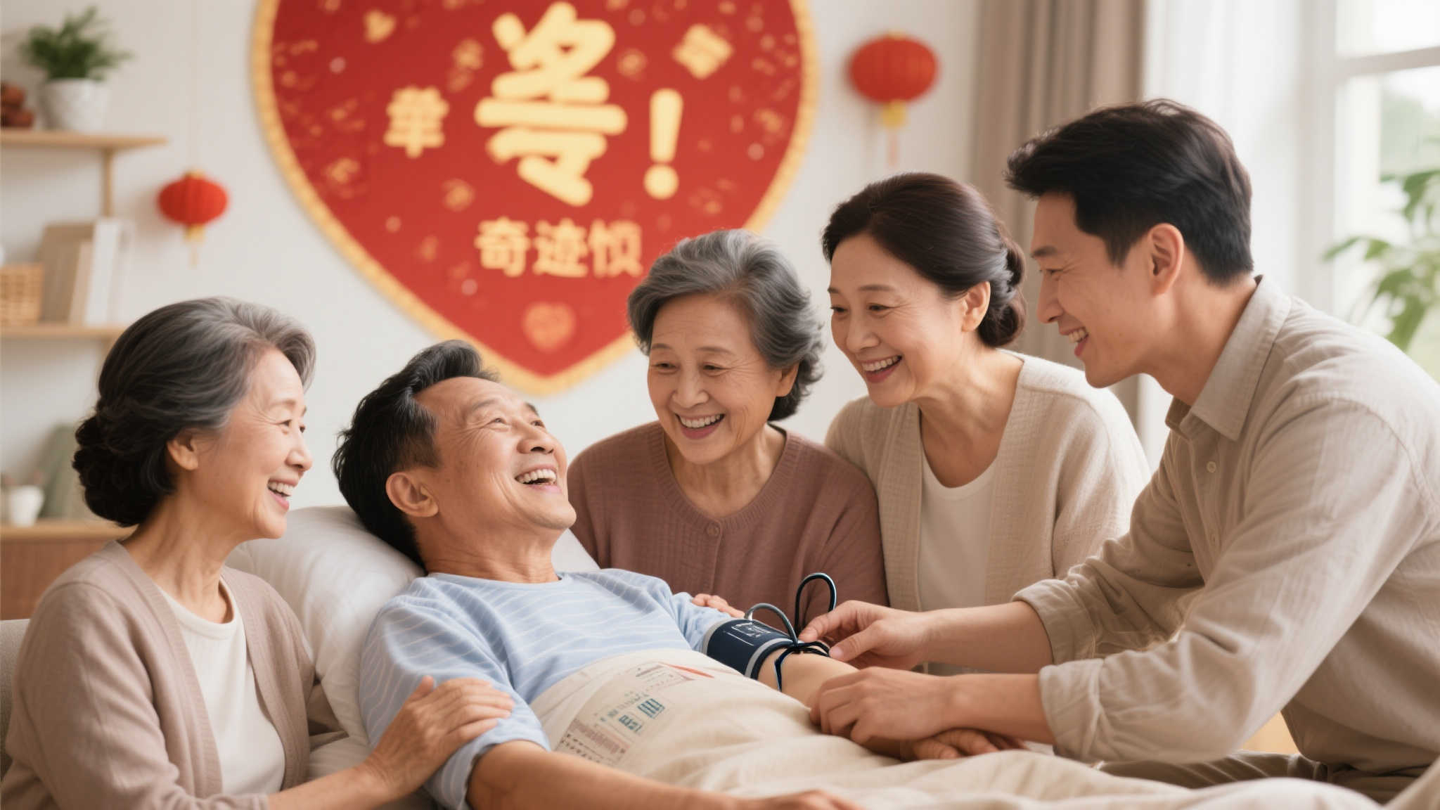 八旬老翁喜中1.2亿彩票大奖 家人担心激动过度先测脉搏 八旬老翁喜中1.2亿彩票大奖 家人担心激动过度先测脉搏